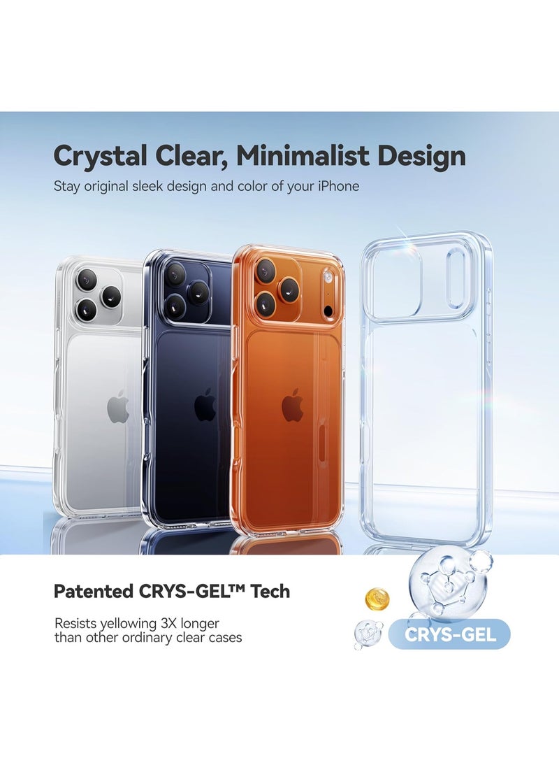 iPhone 17 Pro Case Crystal Clear Anti-Yellow Cover For iPhone 17 Pro Anti-Scratch Drop Protection Slim Transparent Case for iPhone 17 Pro 6.3 inch - Image 3