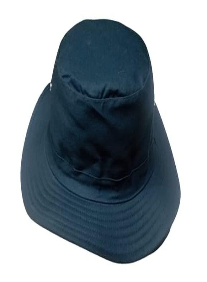 Krystle Hat Cotton Solid Sun Protection Hat for Men & Boys (Blue) - Image 1