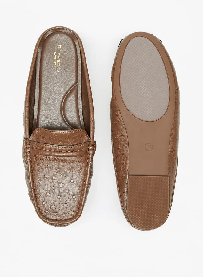 فلورا بيلا من شو إكسبرس Women's Textured Slip-On Mules