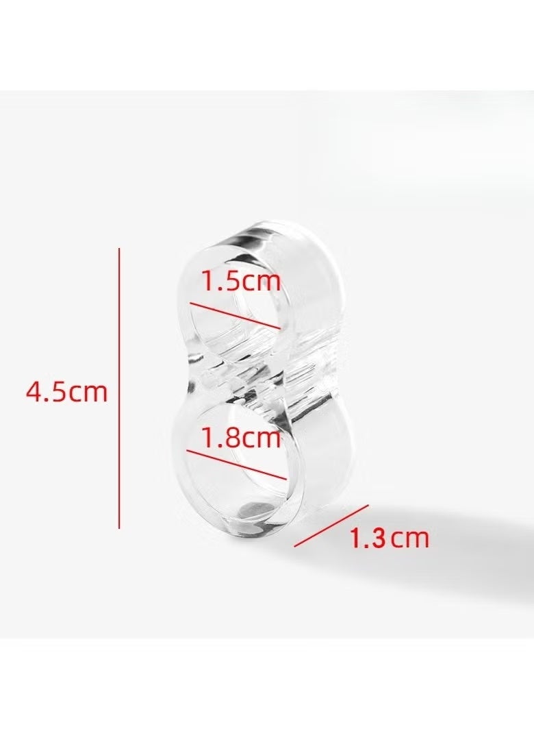 Hoasis 10 Pack Transparent Door Handle Stopper, Clear PVC Wall Protector, Noise Reduction Door Bumper for Walls, Scratch Proof Furniture Guard for Cabinet, Fridge, Office and Home (Clear) - Image 2