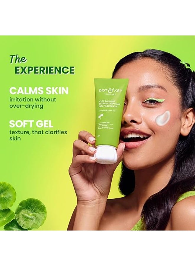 Dot & Key CICA for Acne Prone Skin, 2% Salicylic Acid with Green Tea Face Wash  (175 ml) - Image 5