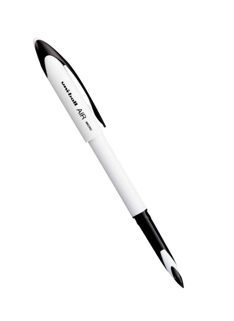 Uniball 1-Piece Air Micro Rollerball Pen Blue Ink White Barrel  - Image 2