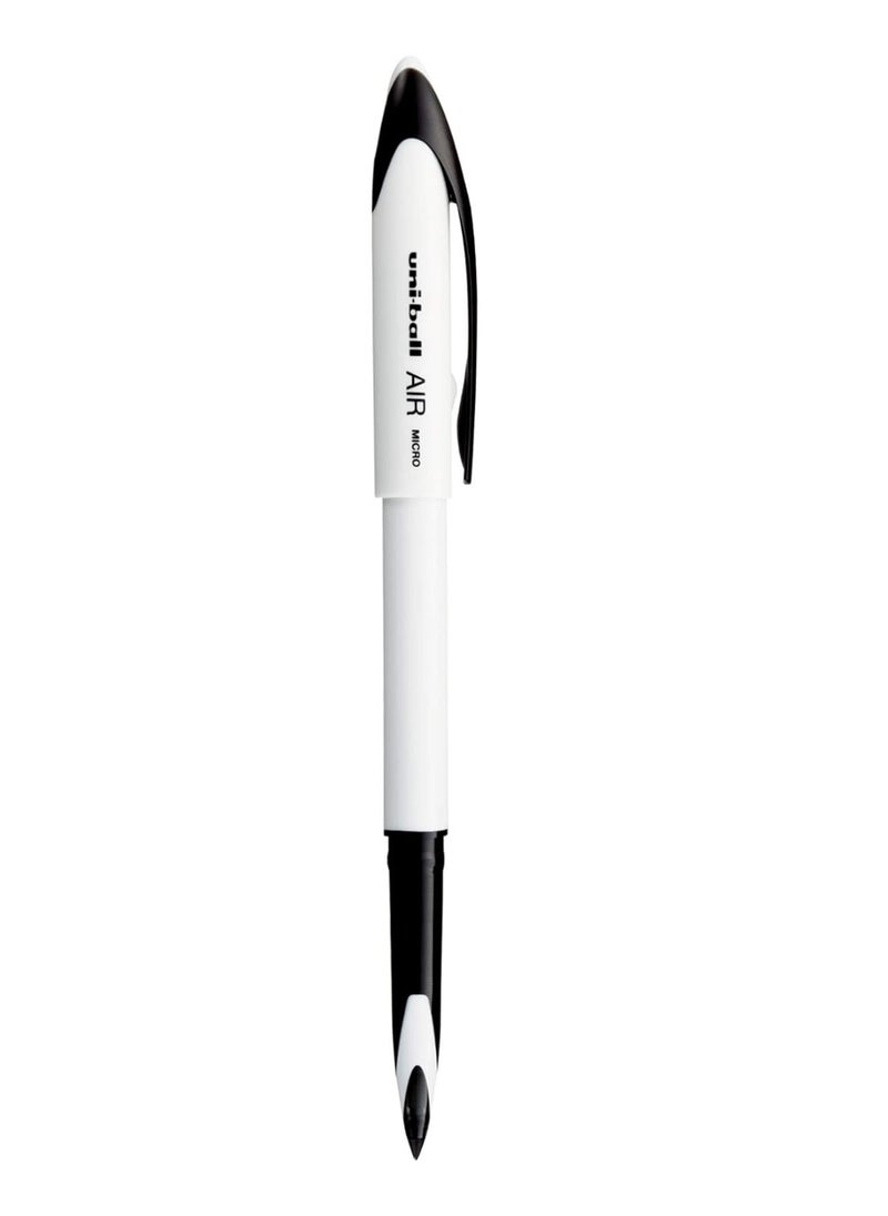 Uniball 1-Piece Air Micro Rollerball Pen Blue Ink White Barrel  - Image 1
