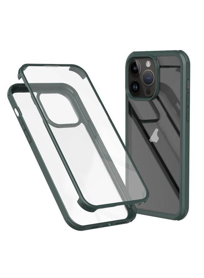 Zaboon Case For iPhone 13 Pro Double-sided Plastic Glass Phone Protective Case - Image 1