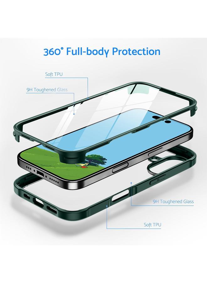 Zaboon Case For iPhone 13 Pro Double-sided Plastic Glass Phone Protective Case - Image 2