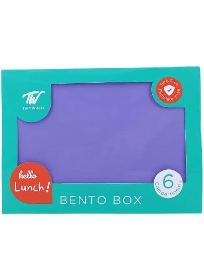 TINY WHEEL - Bento Box Purple 6 Compartments 510130 - Image 1