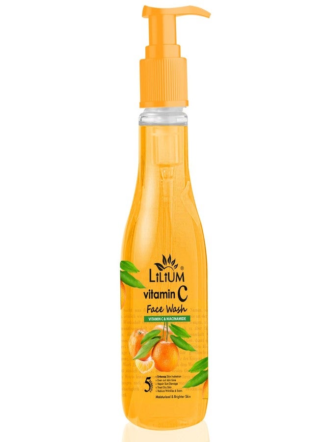 Lilium Vitamin C Face Wash 500ml | Brightening Face Cleanser for Glowing Skin | Reduces Wrinkles, Scars & Dark Spots | Hydrating & Gentle on All Skin Types - Image 1