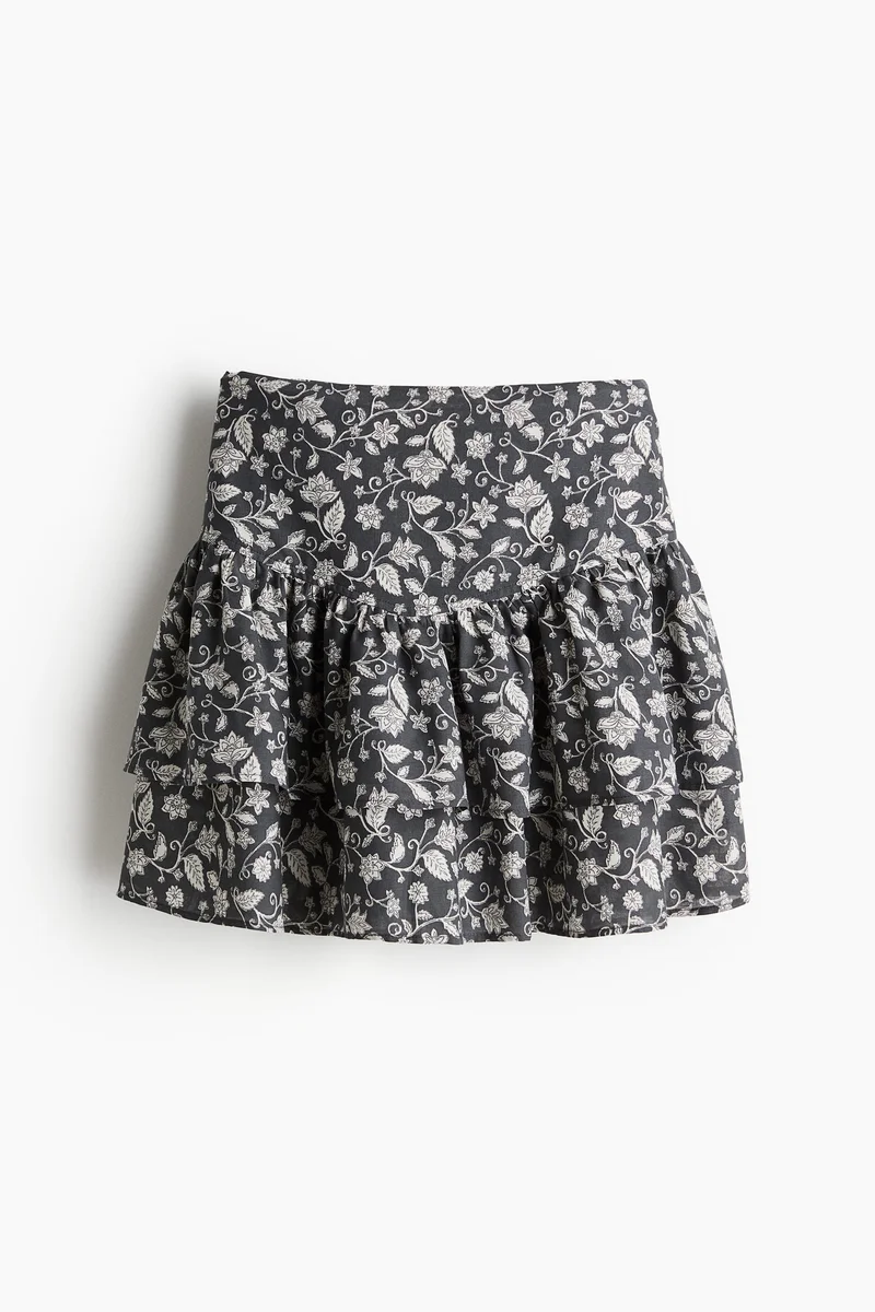 H&M Tiered cotton skirt