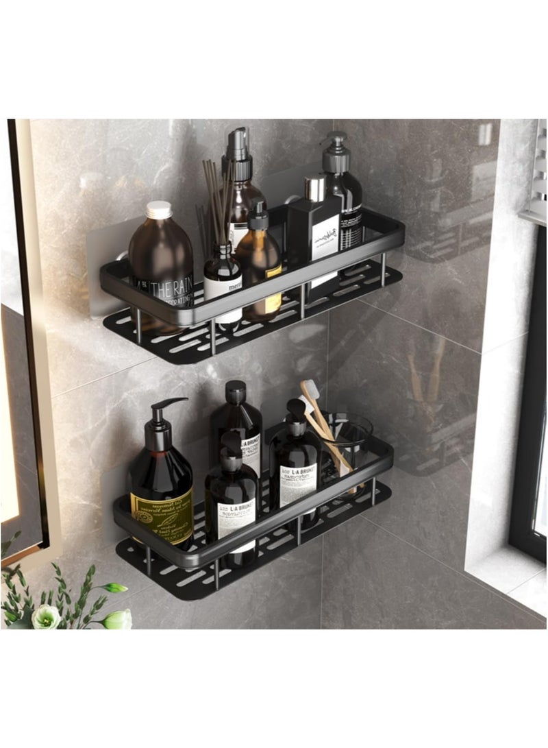 general 2 Pack Shower Shelf, Bathroom Shower Shelf, Bathroom Storage Shelf Shower Shelf, Wall Shelf, No Drilling Wall Mounted Stainless Steel Shower Shelf for Kitchen Bathroom Storage - Image 2