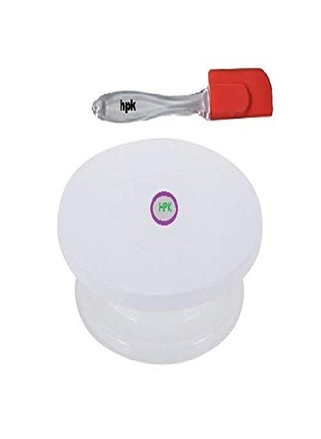 hpk 2 pcs Cake Deco Ration Turn Table with 1pcs Brush(sku-hpk-gur-25) - Image 1