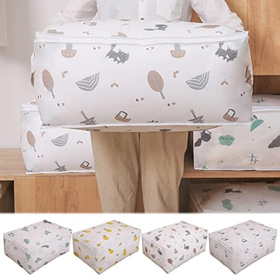 HAPANI HAPANI Storage Organizer Moisture Proof Mildew Proof Dust Proof Quilt Storage Bags for Storing Quilts Coats Jackets Home Use Pillows Blankets Underbed Storage Bag 57 40 22 CM2 - Image 3