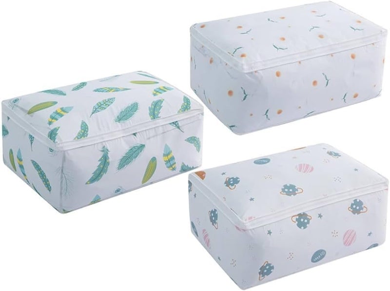 HAPANI HAPANI Storage Organizer Moisture Proof Mildew Proof Dust Proof Quilt Storage Bags for Storing Quilts Coats Jackets Home Use Pillows Blankets Underbed Storage Bag 57 40 22 CM2 - Image 2