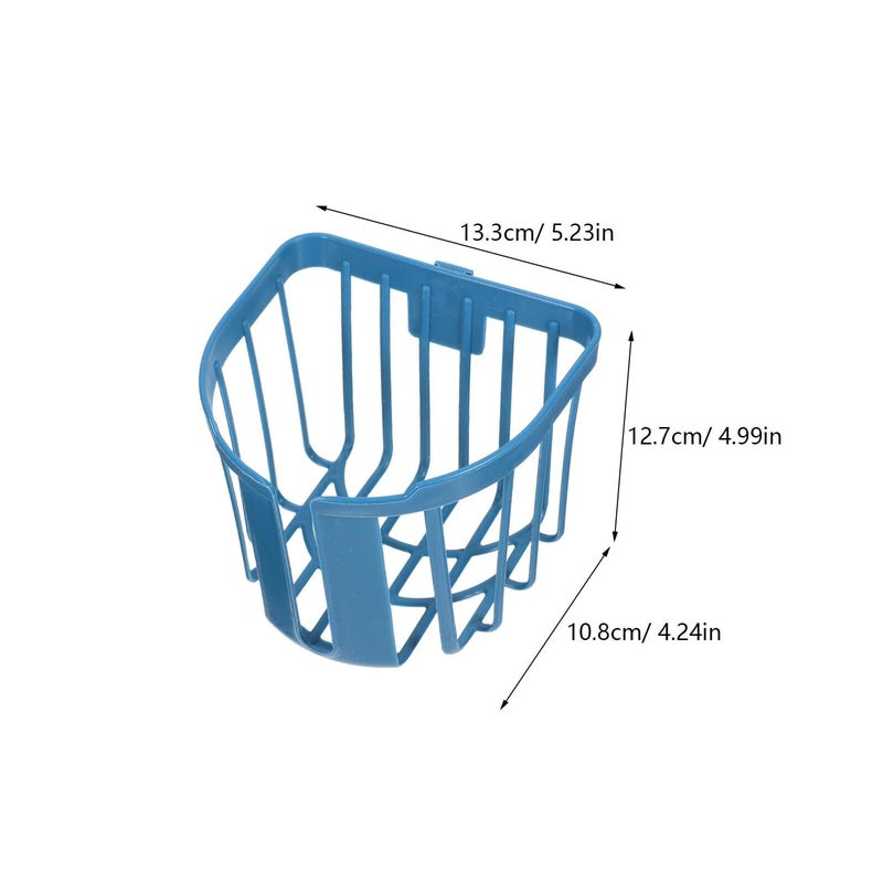 4 Blue Plastic Wall Mounted Fern Planter Pots Vertical Hanging Basket Indoor Outdoor - Image 3