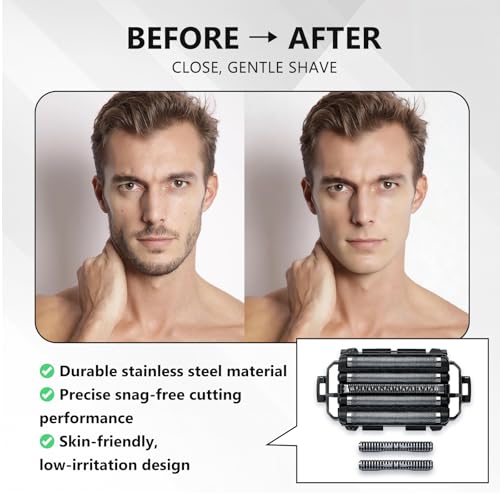 Loarysk WES9032P Shaver Replacement blades for Panasonic arc 5 Shaver Replacement Foil and Inner Blade Set,Compatible with Panasonic ARC5 shavers:ES-LV97-K,ES-LV67-K,ES-LV95-S,ES-LV65-S (1 Pack) - Image 5