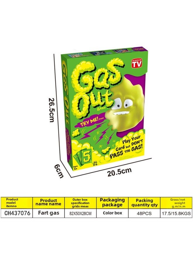 Fart Card Card Gas Out Game Desktop Prank Game Party Parent-child Interactive Toy-Color:Fart Cloud Toys  - Image 5