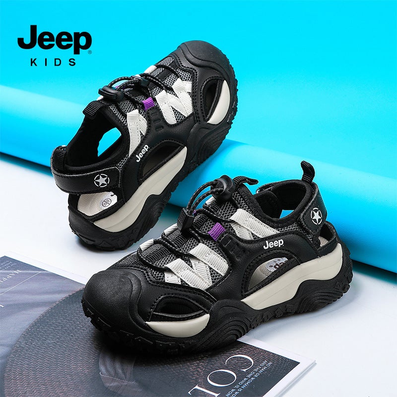 Jeep Kidsren'S Sports Sandals For Boys And Girls Baotou Wading And River Tracing Shoes Summer Breathable Non-Slip Beach Shoes Casual Shoes - Image 4