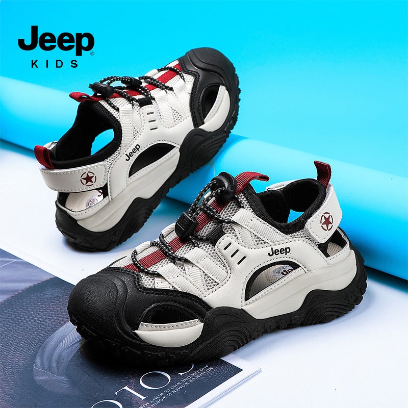 Jeep Kidsren'S Sports Sandals For Boys And Girls Baotou Wading And River Tracing Shoes Summer Breathable Non-Slip Beach Shoes Casual Shoes - Image 3