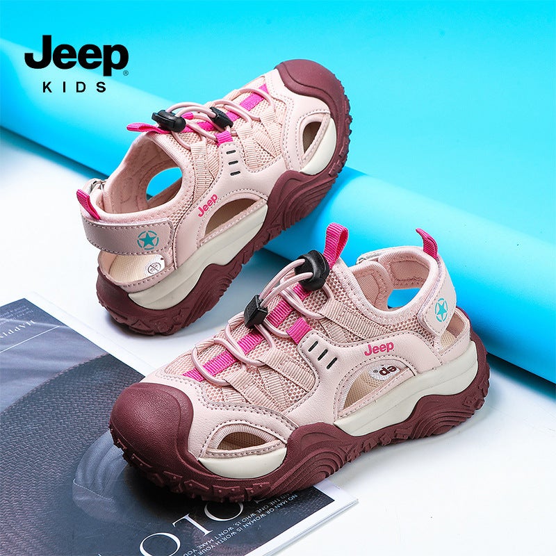 Jeep Kidsren'S Sports Sandals For Boys And Girls Baotou Wading And River Tracing Shoes Summer Breathable Non-Slip Beach Shoes Casual Shoes - Image 5