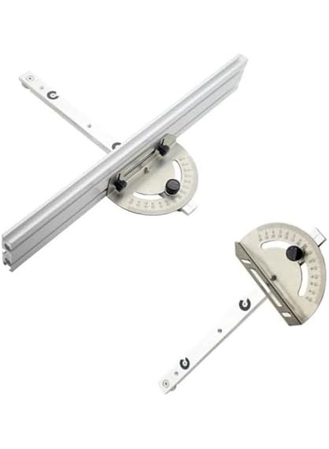 مقياس زاوية منشار طاولة النجارة مع مسطرة زاوية قابلة للتعديل ودليل سكة من الألومنيوم لقطع دقيق اللون D - Image 5