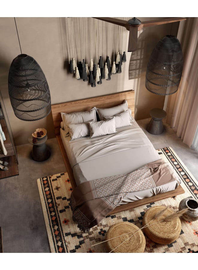 ريترو RA-BD29 سرير 160×120×200سم – بني - Image 1
