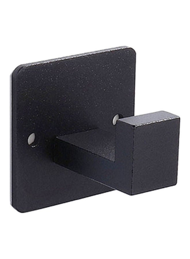 NIBEMINENT Stainless Steel Coat And Robe Hook Black 5.5x5.5x4.5cm - Image 1