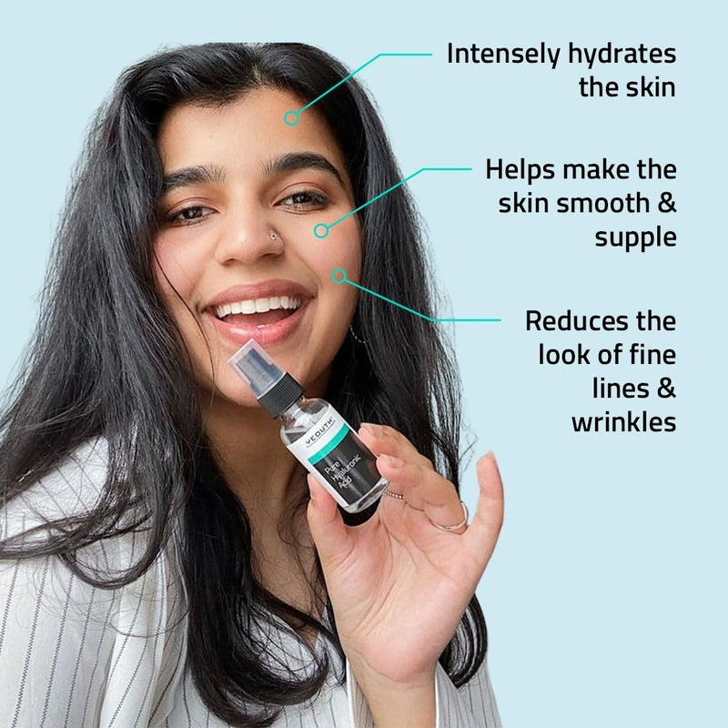 YEOUTH Pure Hyaluronic Acid Serum for Face 99% for Dry & Dull Skin, Hydrating Hyaluronic Acid Face Serum for Women & Men, For All Skin Types 2oz - Image 3