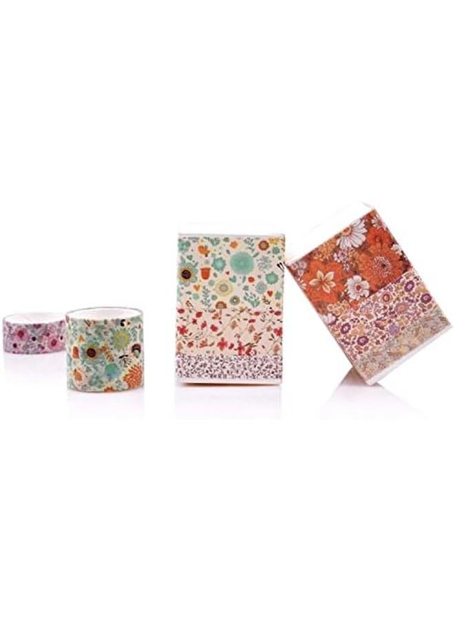Generic 12 Rolls Floral Washi Masking Tapes Set Japanese Decorative Flowers Washi Masking Tape For Diy Crafts Arts Scrapbooking Bullet Journal Planners Gift  - Image 4