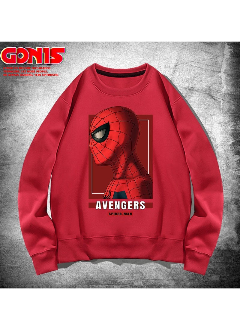 KUYING New Spider Man Printed Long Sleeve T-shirt  - Image 1