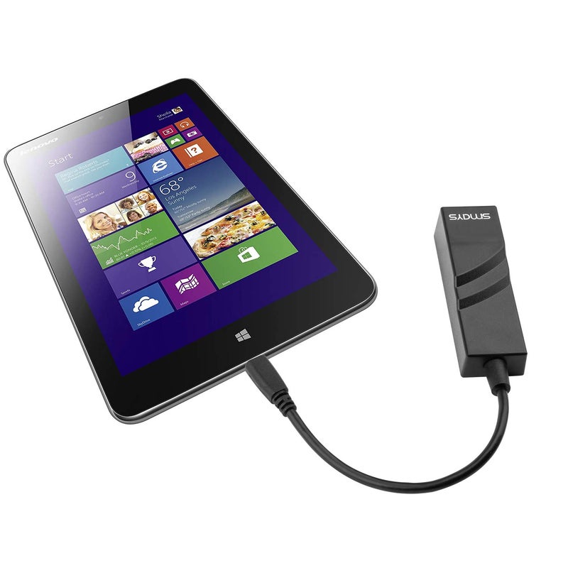 Smays Micro USB OTG Ethernet Adapter for Raspberry Pi Zero, Android Tablets (6.0+) & Phones, Samsung Galaxy Tab Pro 10.1 - USB to RJ45 Wired LAN Network Adapter - Image 3