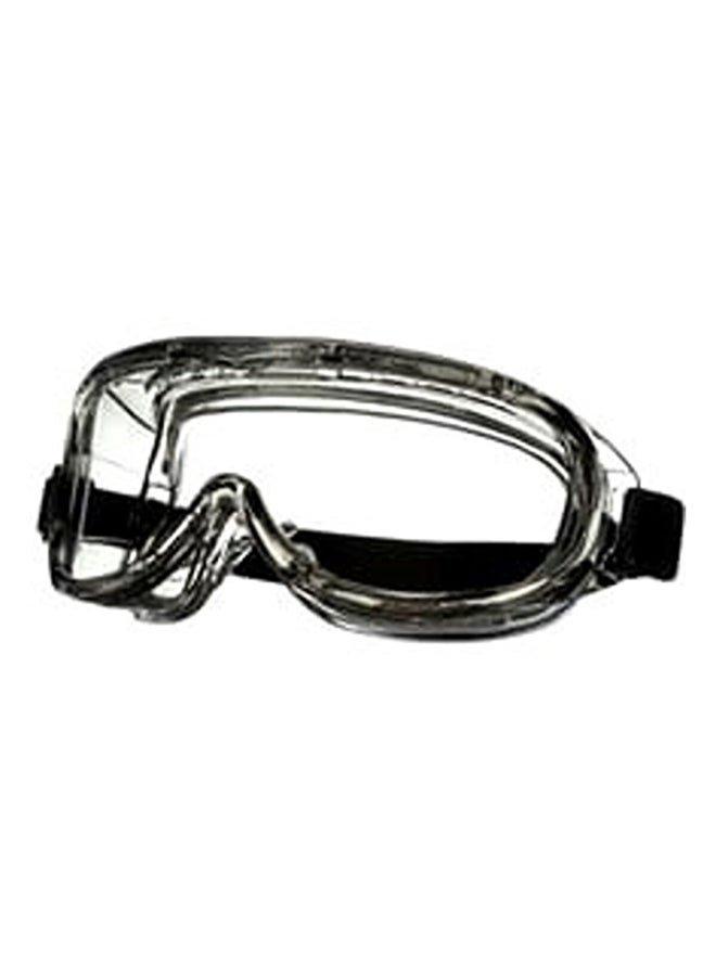 3M Chemical Splash and Impact Adjustable Strap Safety Goggles Black and Clear 17.78 x 21.336 x 9.652 cm 91264H1-DC/91264-80025 - Image 4