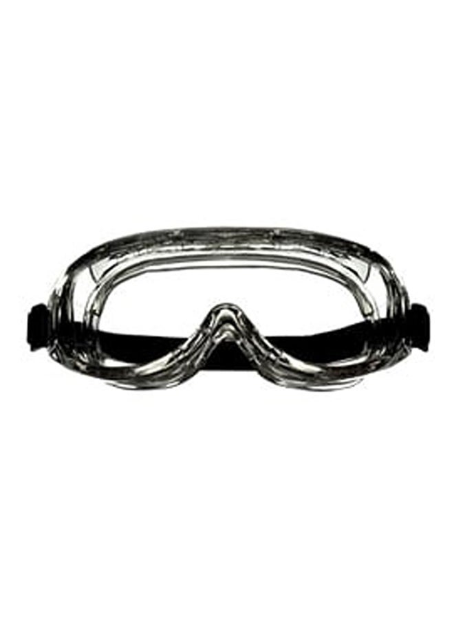 3M Chemical Splash and Impact Adjustable Strap Safety Goggles Black and Clear 17.78 x 21.336 x 9.652 cm 91264H1-DC/91264-80025 - Image 3