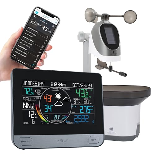 La Crosse Technology 32869357INT WiFi Professional Weather Station Black
