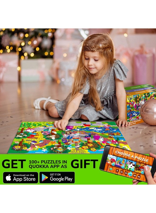كوكا ألغاز QUOKKA من 100 قطعة للأطفال من سن 8 إلى 10 سنوات - مجموعة من 3 ألغاز للأطفال من سن 4 إلى 6 سنوات - لعبة لتعلم الحياة البرية والجيران والأصدقاء الريش للأطفال من سن 5 إلى 8 سنوات - هدية لعبة للأطفال الصغار للأولاد والبنات - Image 5