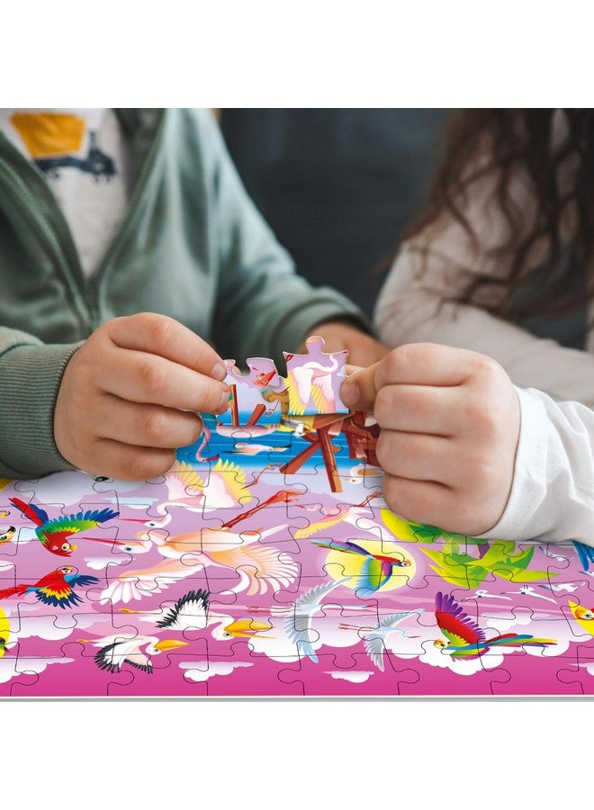 كوكا ألغاز QUOKKA من 100 قطعة للأطفال من سن 8 إلى 10 سنوات - مجموعة من 3 ألغاز للأطفال من سن 4 إلى 6 سنوات - لعبة لتعلم الحياة البرية والجيران والأصدقاء الريش للأطفال من سن 5 إلى 8 سنوات - هدية لعبة للأطفال الصغار للأولاد والبنات - Image 4