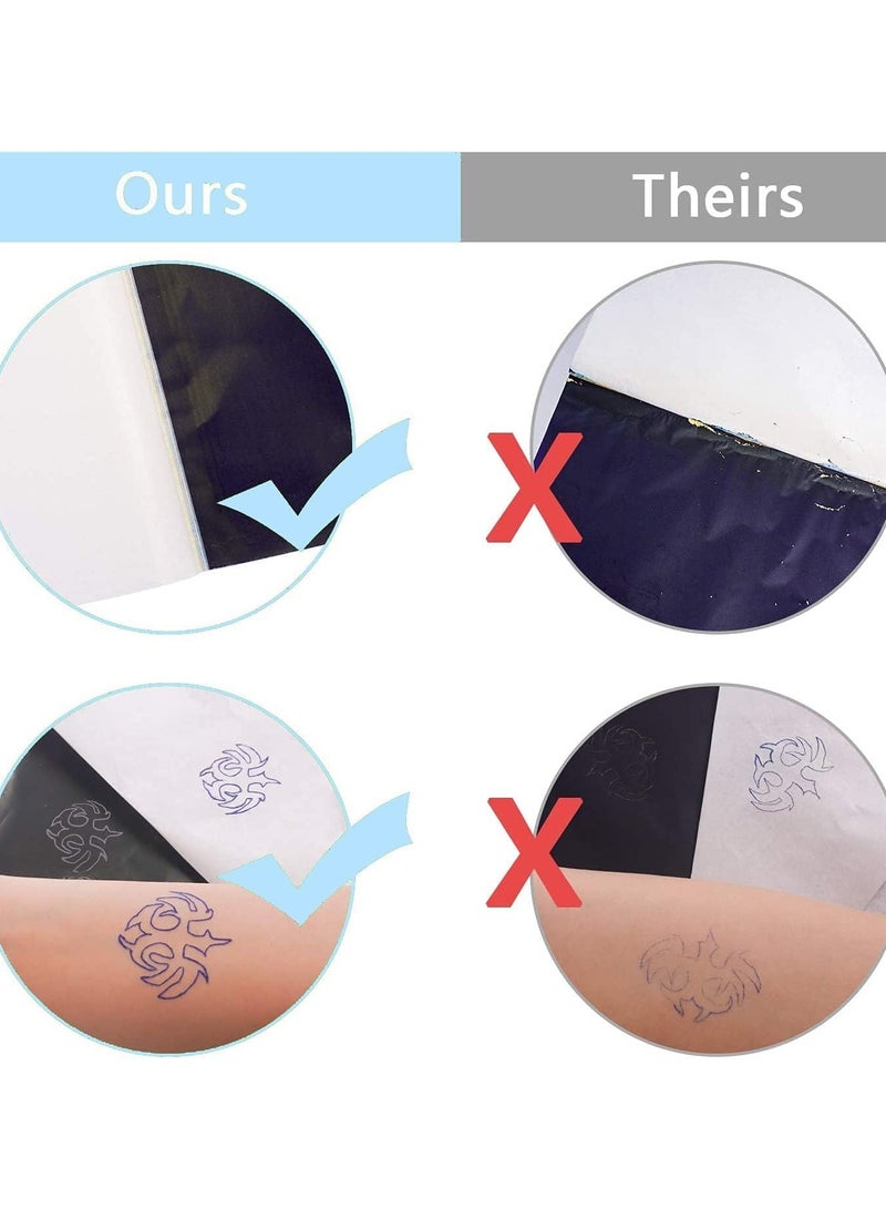 ORiTi 30 Sheets A4 Size Tattoo Stencil Paper Set Blue - Image 5
