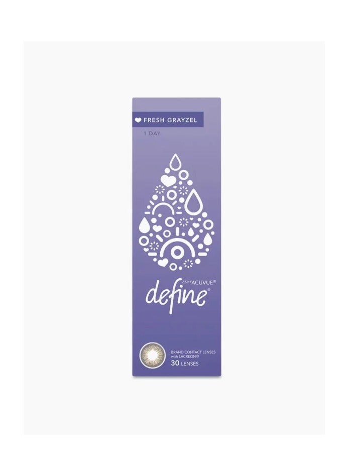 ACUVUE 1-DAY DEFINE FRESH GRAYZEL 8.5 -3.75 30PC