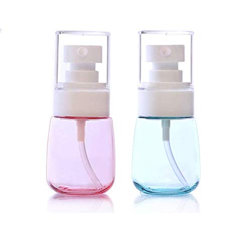 LASSUM 2 Pcs 30ml/1oz Mini Fine Mist Spray Bottles, Empty Clear Travel Containers Water Mist Sprayer for Cosmetic Skincare Lotion Perfumes - Image 1