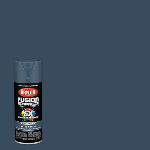 Krylon Fusion All-In-One Adhesive Spray Paint for Indoor/Outdoor Use, 12 oz, Ink Blue - Image 2