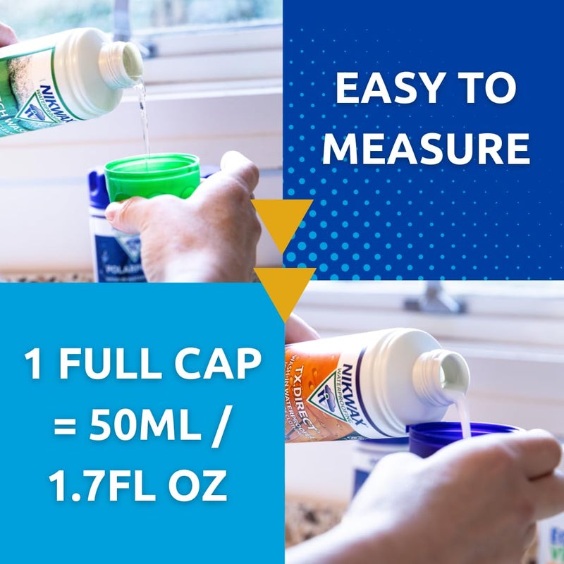 Nikwax Hardshell Cleaning & Waterproofing Duo-Pack, 300ml, Cleans and Restores Water Repellency on Jackets, Rain, Ski, and Snow Gear, Outerwear, Safe for Gore-Tex and DWR - Image 5