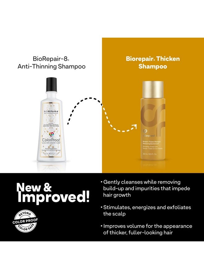 ColorProof ColorProof Evolved Color Care Biorepair Thicken Shampoo, 8.5 Fl. Oz. for Thinning Color-Treated Hair, Nourishes & Stimulates Hair & Scalp, Thicker, Fuller Looking Hair, Sulfate-Free, Vegan  - Image 2