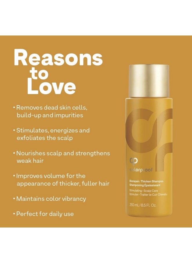 ColorProof ColorProof Evolved Color Care Biorepair Thicken Shampoo, 8.5 Fl. Oz. for Thinning Color-Treated Hair, Nourishes & Stimulates Hair & Scalp, Thicker, Fuller Looking Hair, Sulfate-Free, Vegan  - Image 4