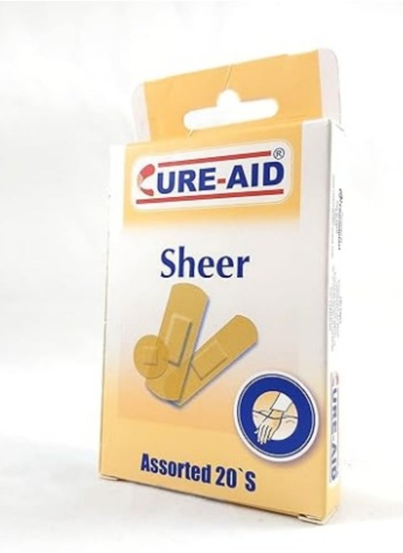Cure aid - CURE AID SHEER ASSORTED 20 Yellow - Image 1
