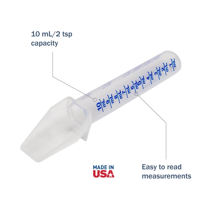 EZY DOSE Kids Oral Liquid Medicine Spoon For Baby & Toddler, Deliver Correct Dose, Convenient, Easy to Use, 10mL/2 TSP Capacity, Calibrated, Color May Vary, BPA Free, Made in the USA - Image 3