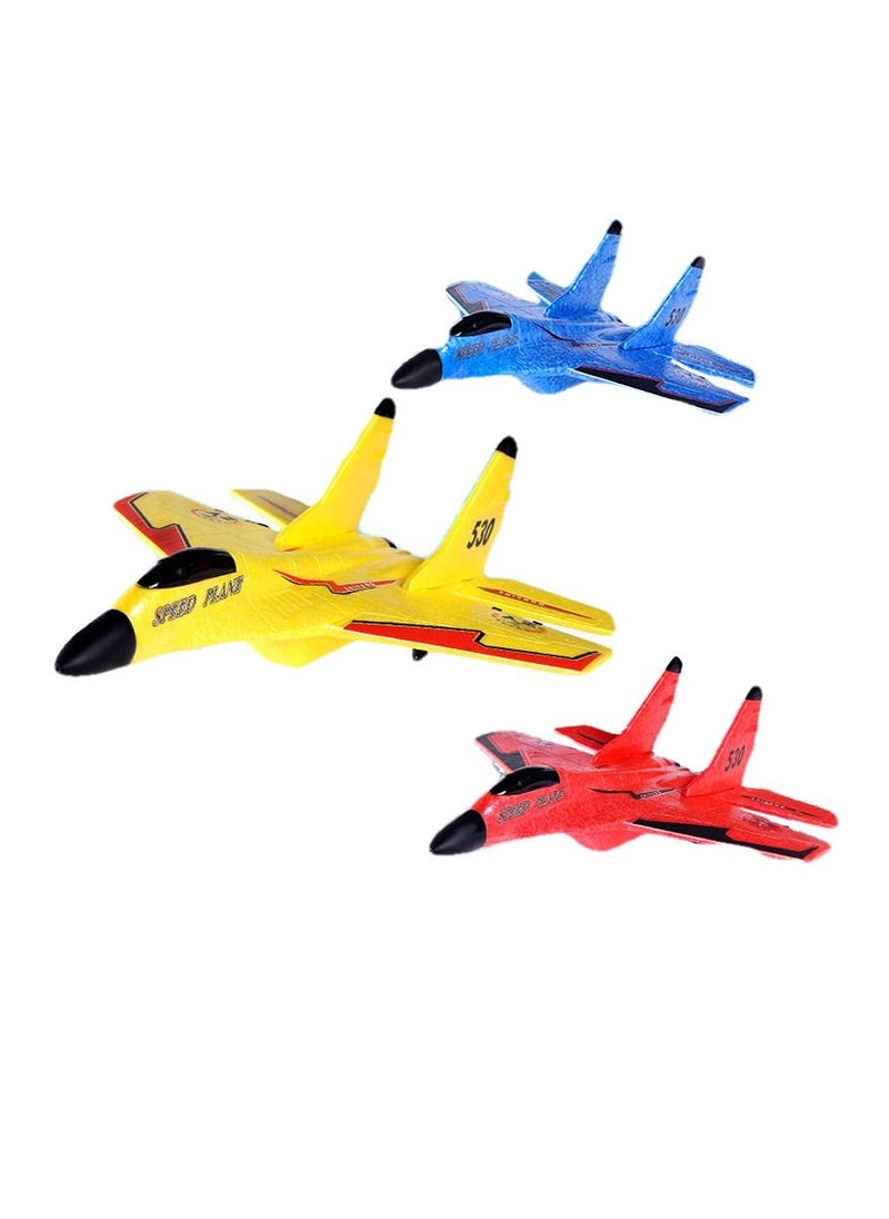 AROAQ RC Foam Aircraft Remote Control Airplane Foam Toys for Children ZY-530 Yellow With 720P  - Image 5