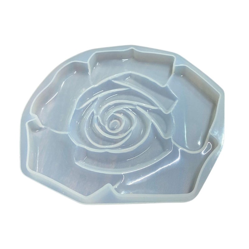 SNOOGG Pack of 2 Piece 6 inch Resin Mould Flower Tray Silicone Mould for epoxy Resin Casting and Resin Art, Anniversary Unique Gifting DIY Crafts Home Decor Wedding - Image 3