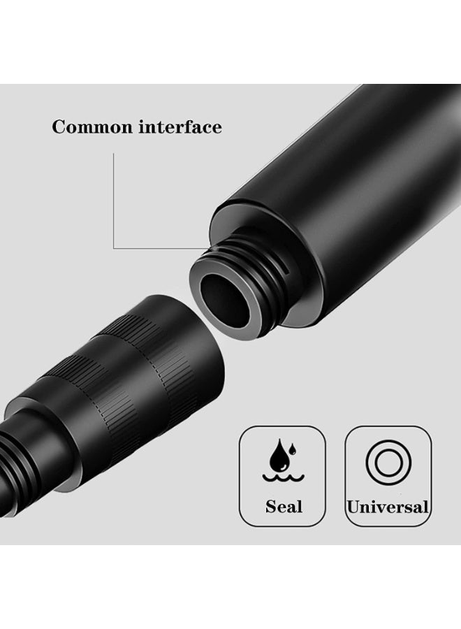 Soofam High Pressure Shower Heads 5-Speed Adjustment,Hand Held Shower Head With Hose,One-Touch Switch Bathroom Shower Nozzle-Easy to Install Filtered Booster Hand Shower (Black) - Image 2