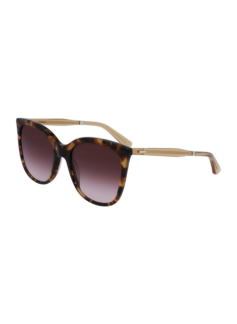 CALVIN KLEIN - Women's Rectangular Sunglasses - CK23500S-220-5519 - Lens Size: 55 Mm - Image 1