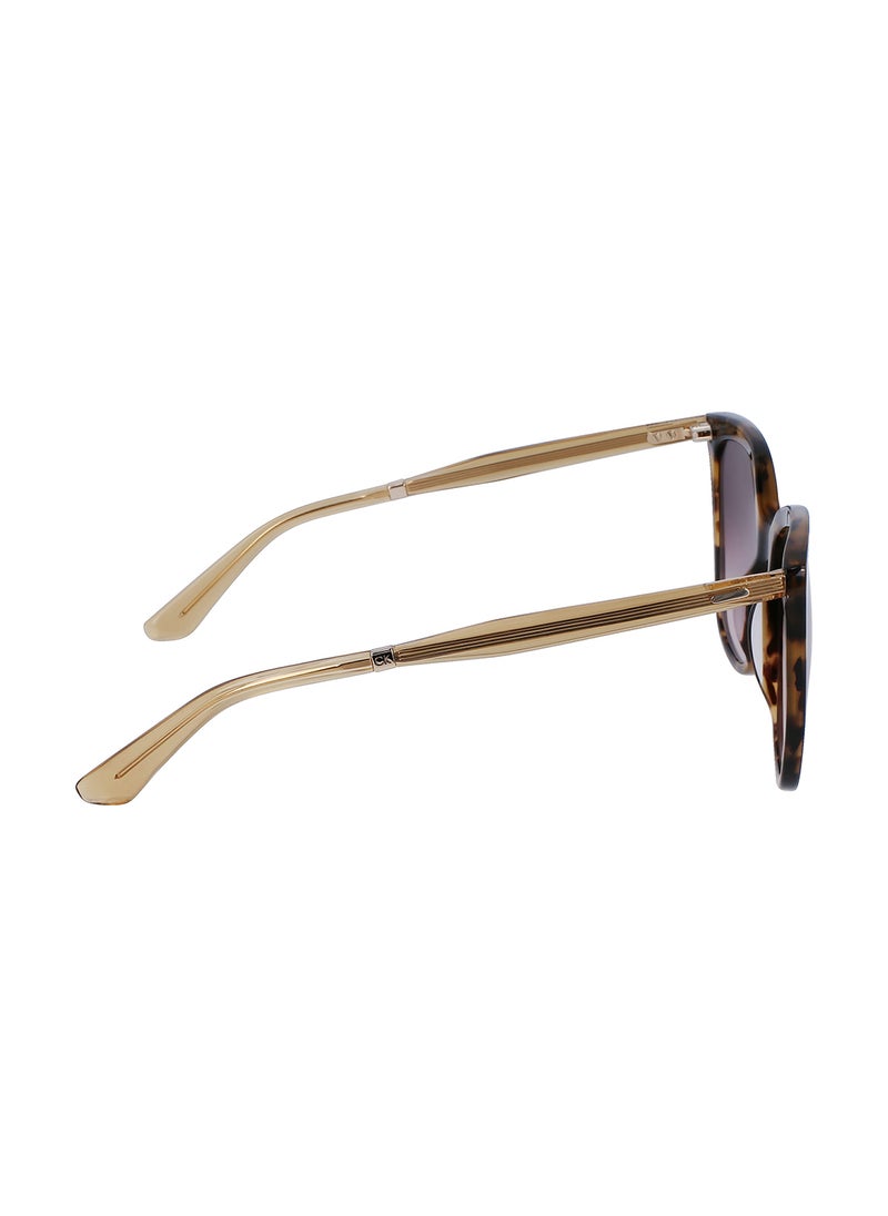 CALVIN KLEIN - Women's Rectangular Sunglasses - CK23500S-220-5519 - Lens Size: 55 Mm - Image 1