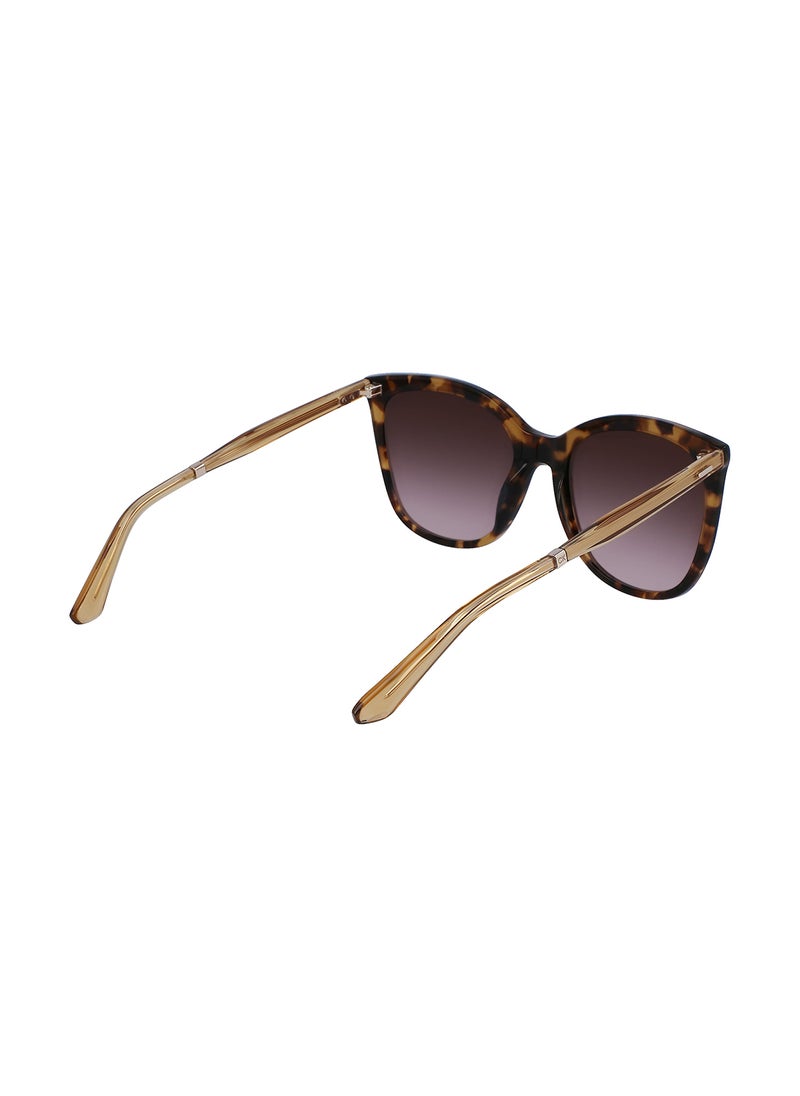 CALVIN KLEIN - Women's Rectangular Sunglasses - CK23500S-220-5519 - Lens Size: 55 Mm - Image 1