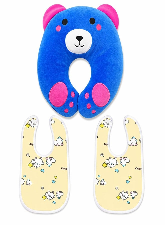 KALRA MAGIC® Waterproof Baby Arpon Bib 2PCS Baby Neck PIllow 1Pcs Combo Pack - Image 1